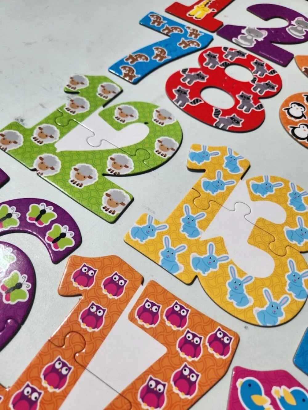 Learning Resources Number Toddler Toy Puzzle Cards 40-piece set for ages 3 and u